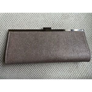 Style&co. Glitter Clutch w/snap closure. 10.25” long, 4.5” height, opens to 4.5”